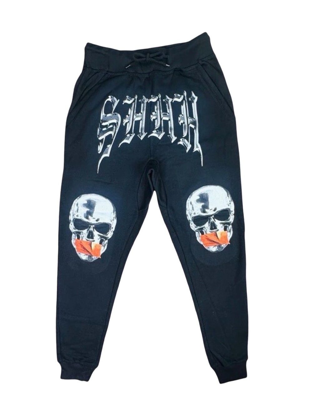 SHHH Forever Brand Skull Fleece Joggers - Size Medium